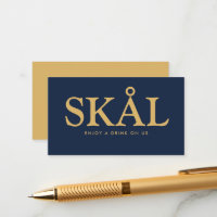 Fet font "Skål" Nordisk Gratis Dryck Biljett