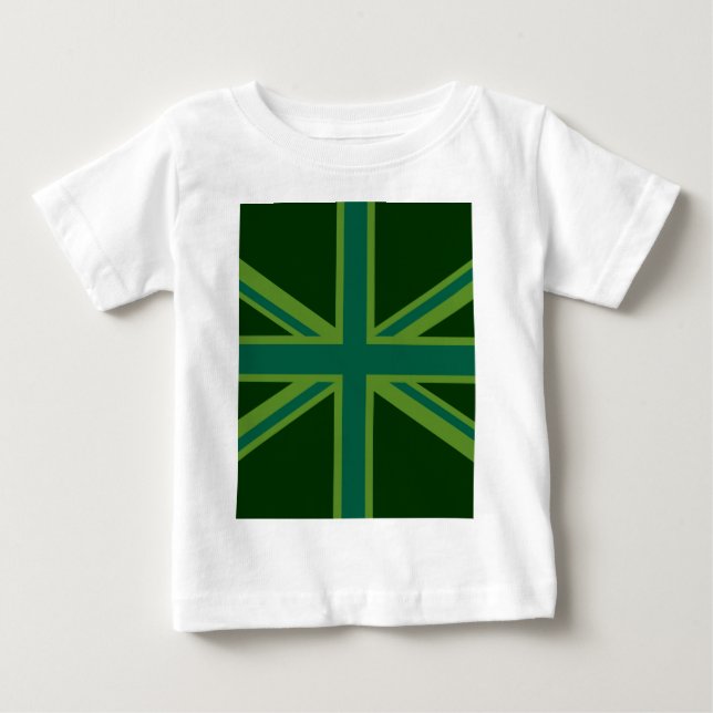 Fet Forest Grönt Union Jack Tee (Framsida)
