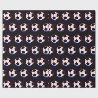 Fet fotbollsinpackningspapper presentpapper