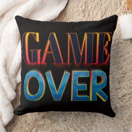 Fet ”GAME OVER”-text i rött Kudde