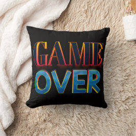 Fet ”GAME OVER”-text i rött Kudde