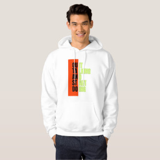 Fet geometri block typografi hoodie