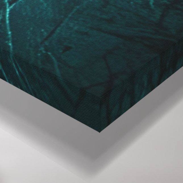 Fet geometrisk Abstrakt Art - Texturerad kalk, Ora Canvastryck (Hörn (nedre))