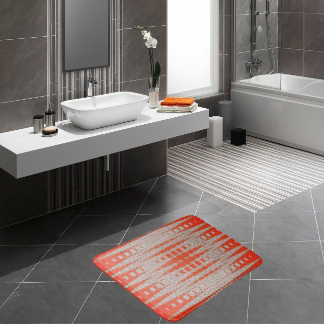 Fet geometrisk abstrakt badrumsmatta (Skapare uppladdad)