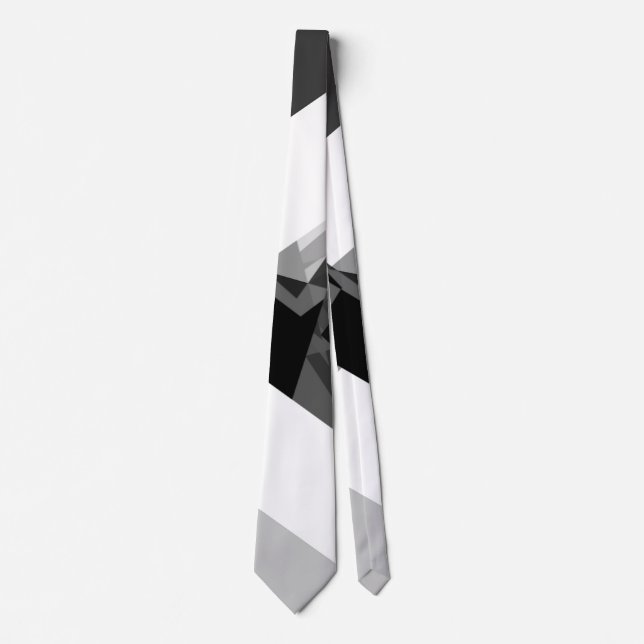 Fet geometrisk monokrom abstrakt del slips (Framsida)