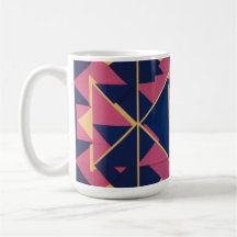 Fet geometrisk Mönster - klassisk Mugg 15 oz