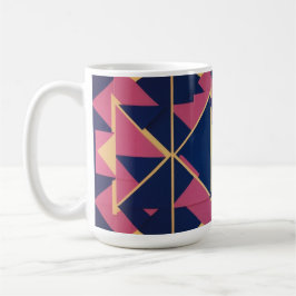 Fet geometrisk Mönster - klassisk Mugg 15 oz