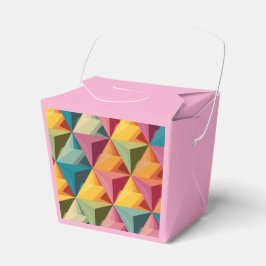 Fet geometrisk triangelmönster presentaskar
