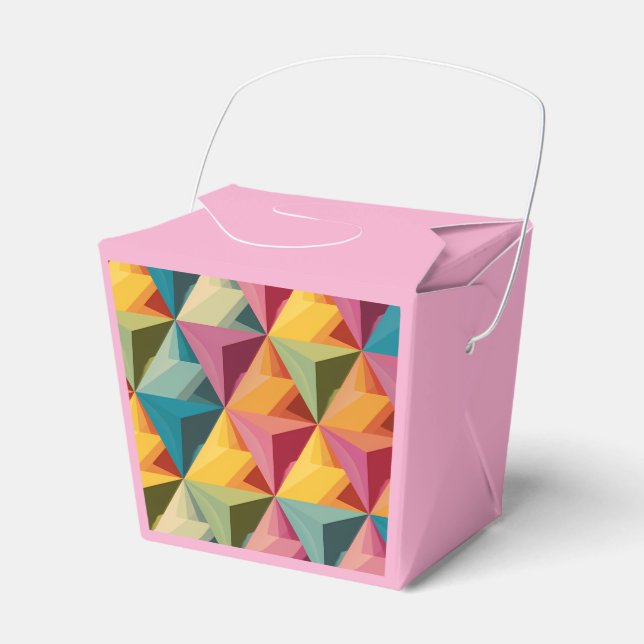 Fet geometrisk triangelmönster  presentaskar (Framsidan Sidan)
