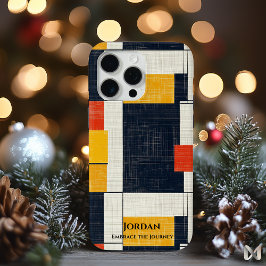 Fet geometriskt rutnät - rött, Gult och svart