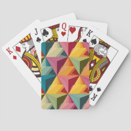 Fet geometriskt triangelmönster casinokort