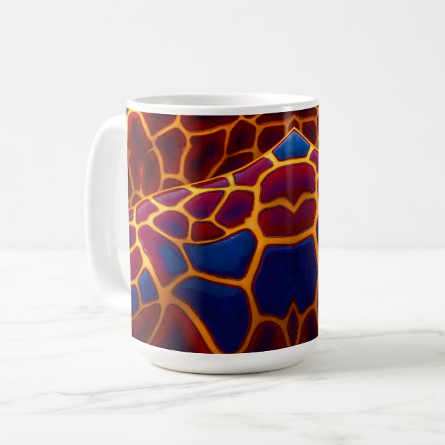 Fet Giraffe-utskrift Kaffemugg (Framsida vänster)