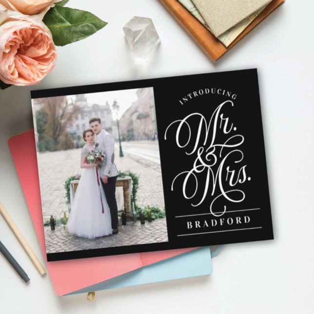 Fet Glamor Elopement Meddelande Vykort (Skapare uppladdad)