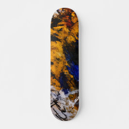 Fet Gold Marin Grunge Abstrakt Skateboard