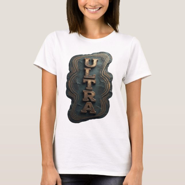 Fet Gold ULTRA Fet Design T Shirt (Framsida)