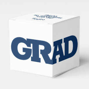 Fet GRAD Blå och vit Studentfest Presentaskar