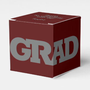Fet GRAD Grått på Mörk Markon Studentfest Presentaskar