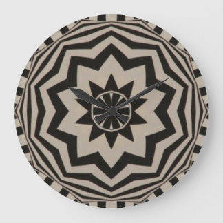 Fet grafik, svart och vit klocka