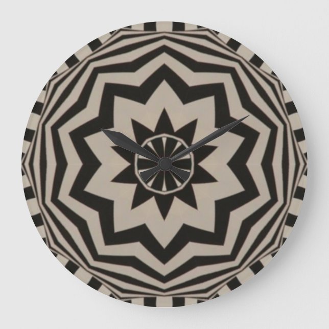 Fet grafik, svart och vit klocka (Framsida)