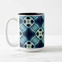 Fet, grafiskt, geometriskt utformat kaffe mugg