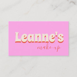 Fet Groovy Makeup Salong Naglar Trendigt  Visitkort