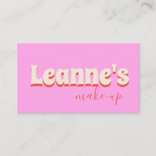 Fet Groovy Makeup Salong Naglar Trendigt  Visitkort