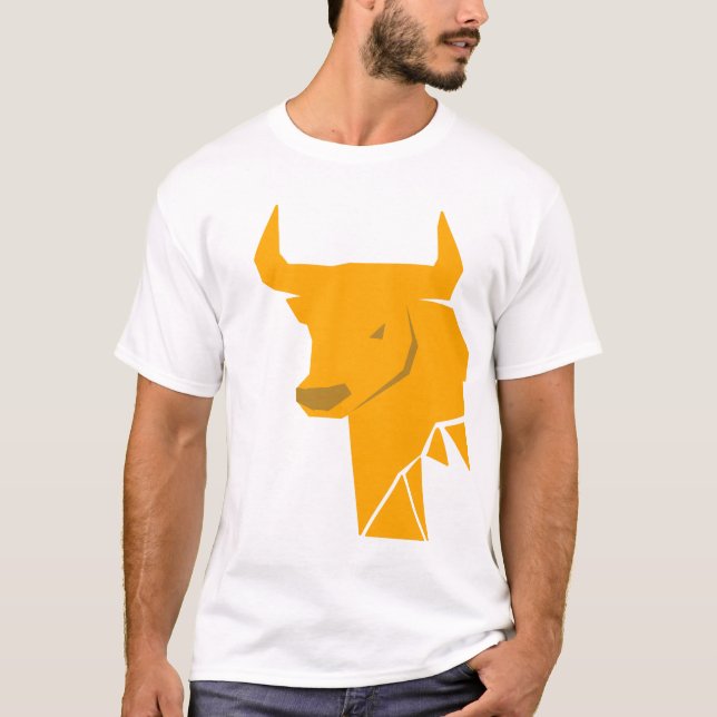 Fet gul Ox Zodiakskylt Present T Shirt (Framsida)