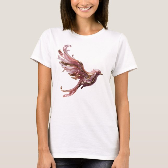 Fet guldröda FENIX STIGER UR ASKAN Grafisk T-shirt (Framsida)