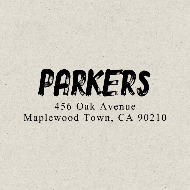 Fet handskriven pensel enkel självfärgande stämpel (Skapare uppladdad)