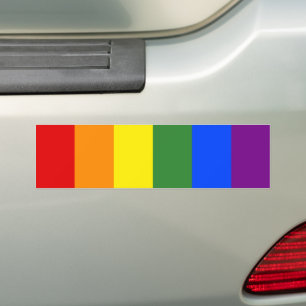 Fet HBT-Pride Rainbow Rand Bildekal