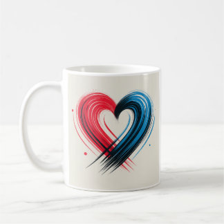 Fet hjärtkraft - Modern symbolisk Mugg-design Kaffemugg