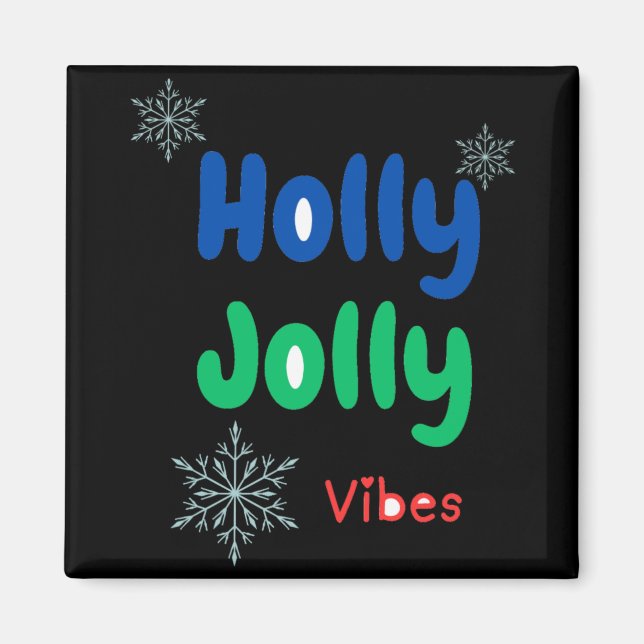 Fet Holly Jolly Baby T Shirt  Magnet (Framsidan)