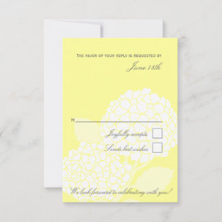 Fet hortensia RSVP-kort OSA Kort