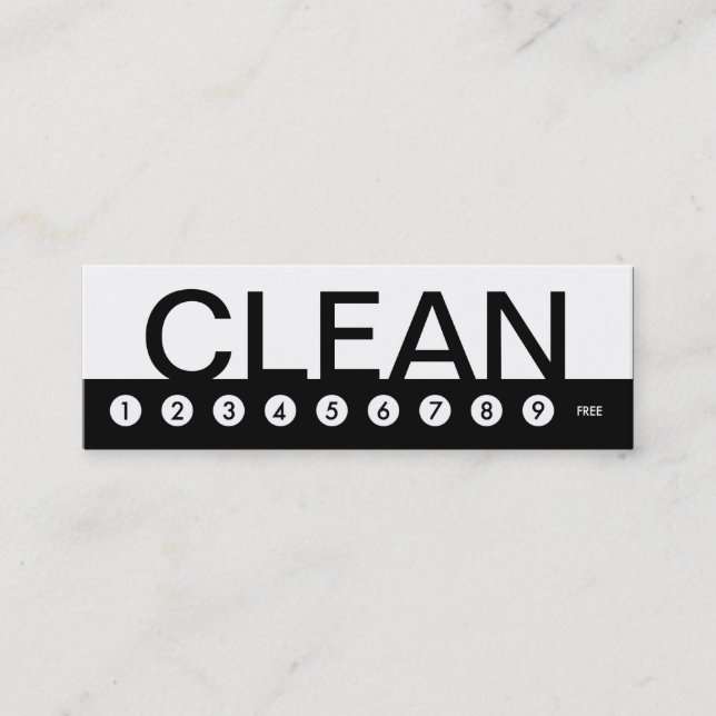 fet HOUSE STÄDNING kundlojalitet Lojalitetskort (Framsida)