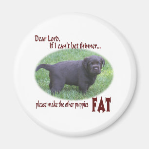 Fet humor för chokladlabbvalp magnet