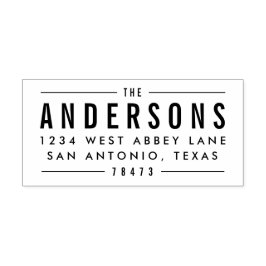 Fet Impression Adress Frimärke Självfärgande Stämpel