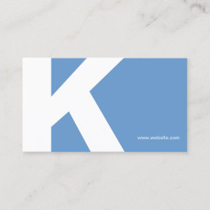Fet inledande monogram lätt blått Affärskort Visitkort