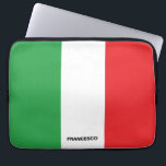 Fet italiensk Personlig Laptop Fodral<br><div class="desc">Denna djärva och enkla grönt,  vit och röd av den italienska flagga på personligen laptop sleeve fodral. Det är en fantastisk gåva till alla som kärlek sitt italienska arv. Underbar för hem,  kontor eller skola!</div>