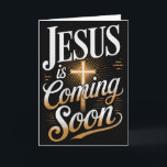 Fet Jesus Kommer Snart Kristet Kläder Premium Kort<br><div class="desc">Fet Jesus Kommer Snart Kristet Kläder Premium Tri-blend</div>