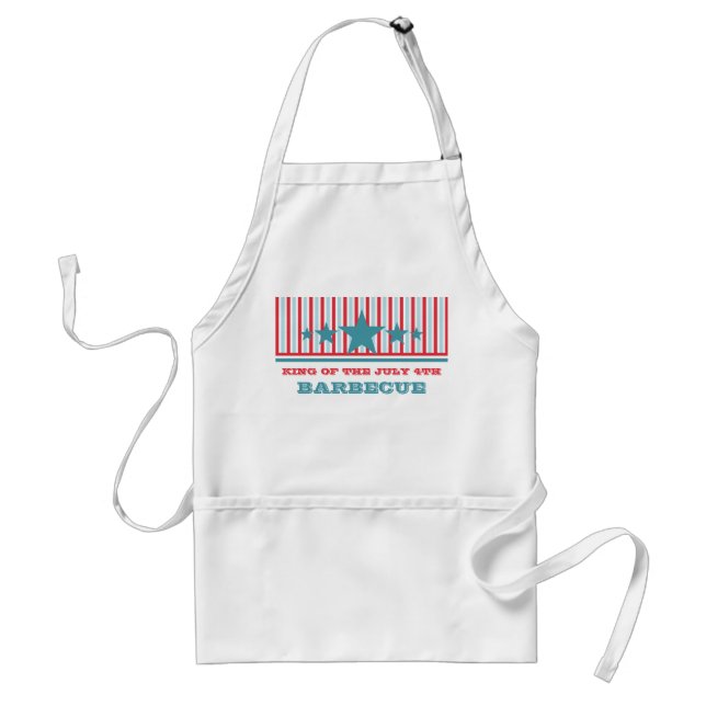 Fet juli 4:e Stars och stripes Apron Förkläde (Framsidan)
