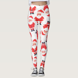 Fet Jultomten Novelty Red and White Party Leggings
