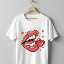 Fet Kärlek Läppar T Shirt