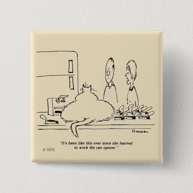 Fet katt knapp (Framsida)