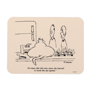 Fet katt magnet