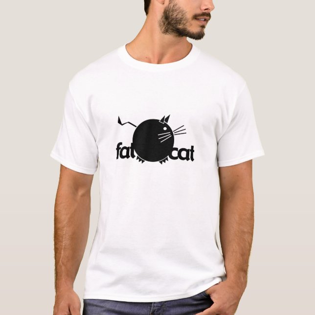 Fet katt t-shirt (Framsida)