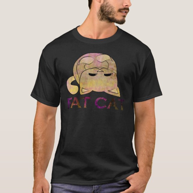 Fet katt t-shirt (Framsida)