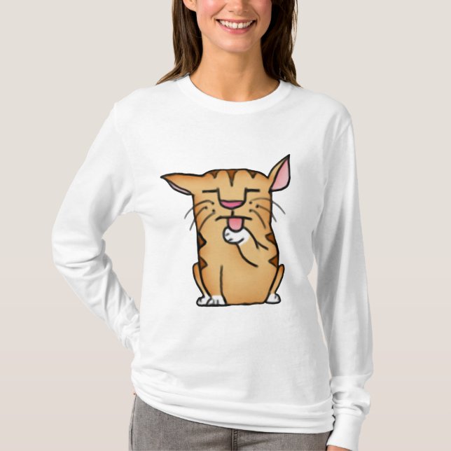 Fet katt tee shirt (Framsida)