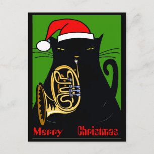Fet kattNew Orleans god jul 2017 Helg Vykort