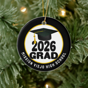 Fet klass 2026 Photo Studenten Julgransprydnad Keramik