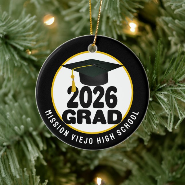 Fet klass 2026 Photo Studenten Julgransprydnad Keramik (Träd)